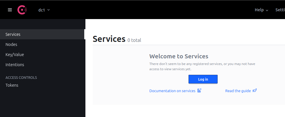 Connect to consul